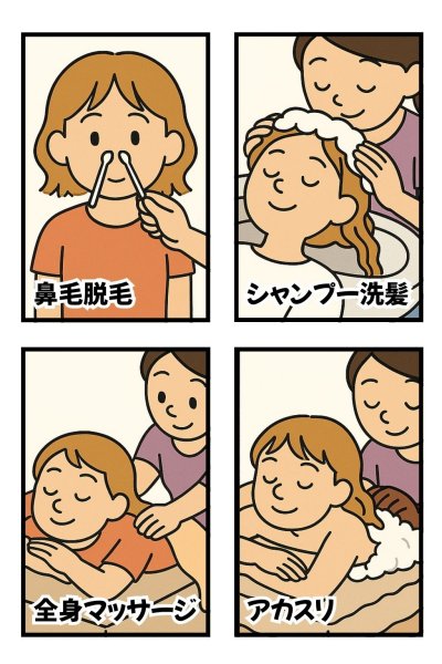 セットマッサージの漫画