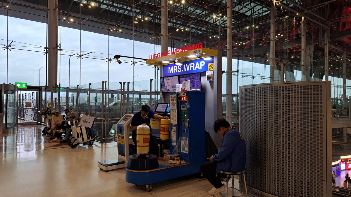 空港のラッピングサービス