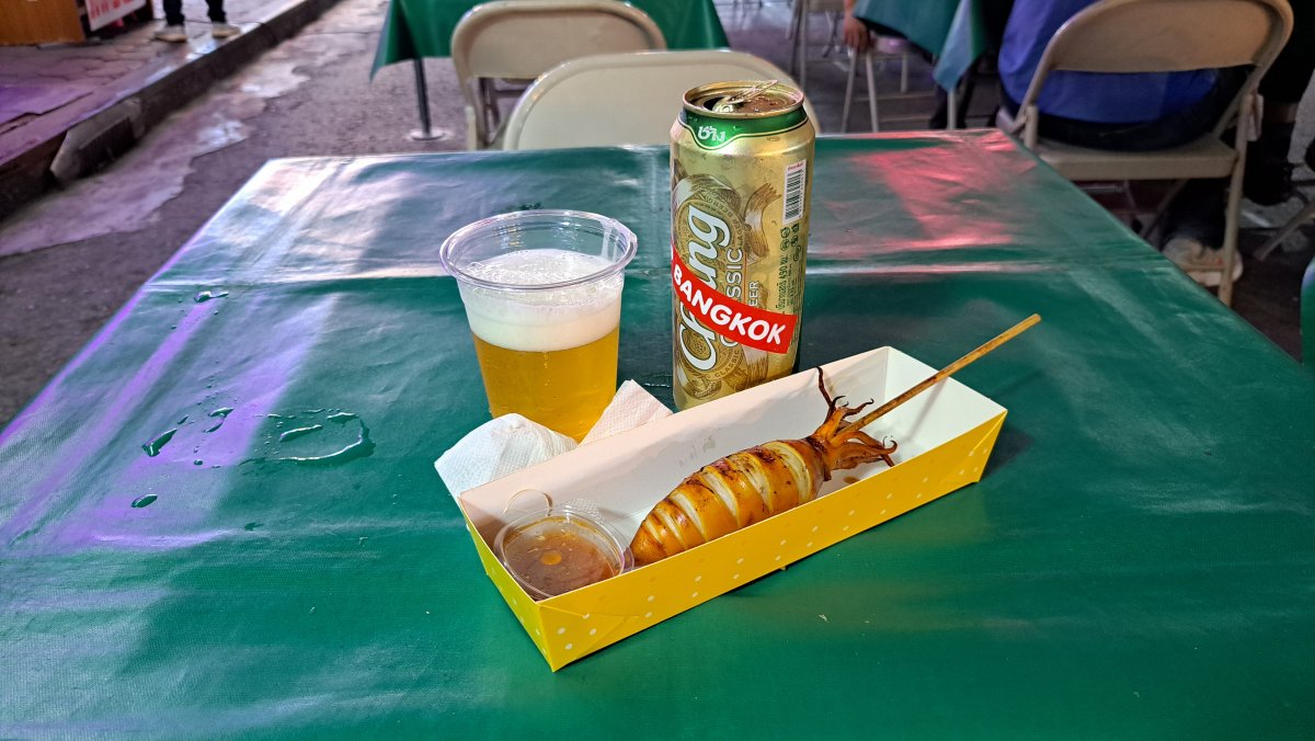 焼きイカとビール