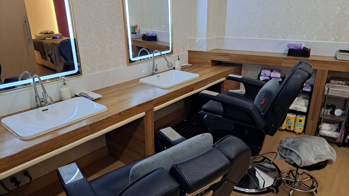 マッサージを受けるところ