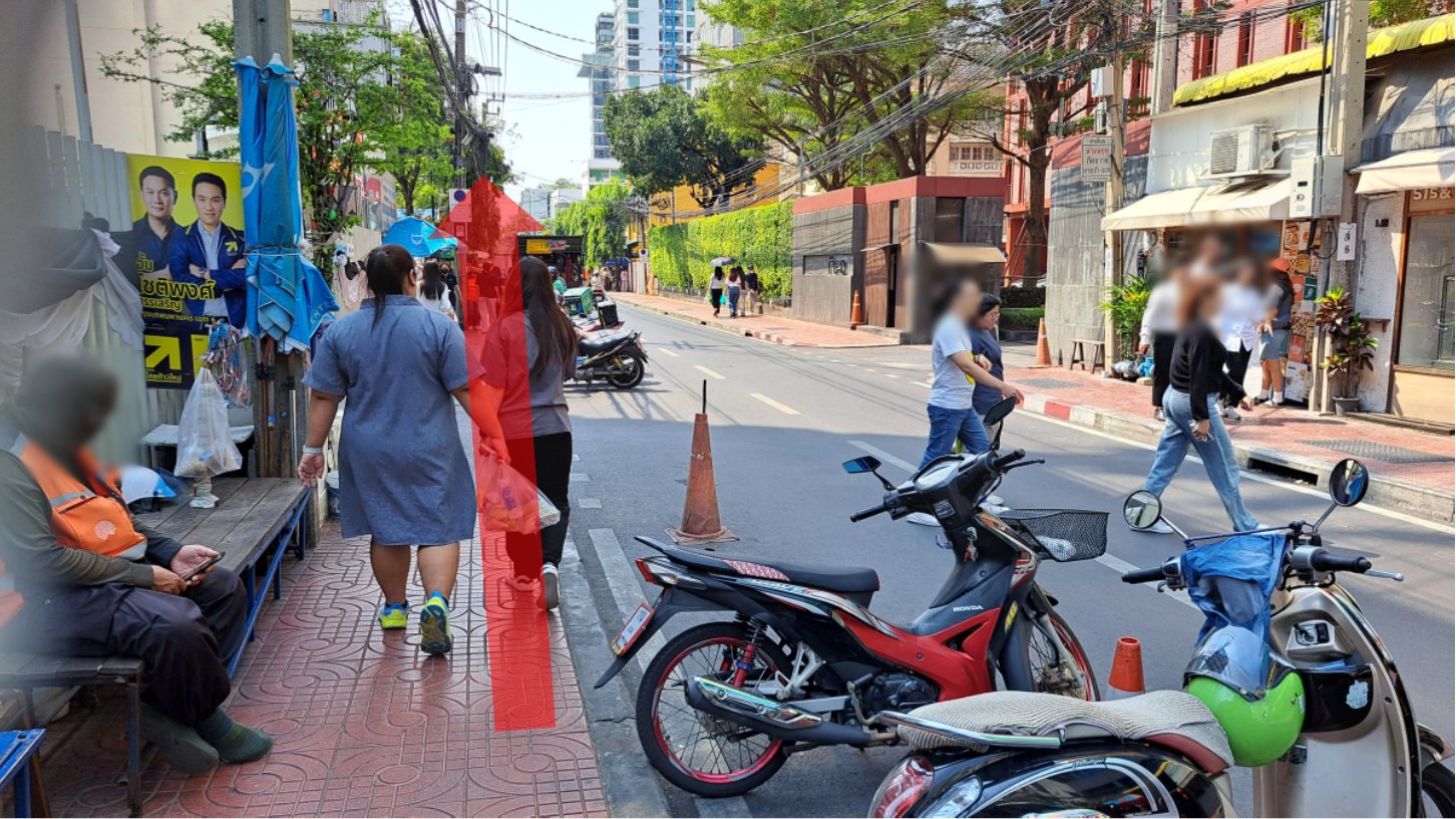 1~2分真っすぐ歩きます