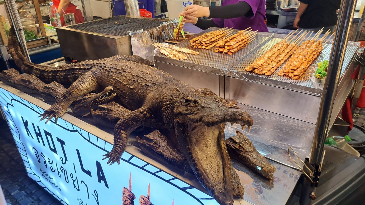 タイらしいワニ肉焼き