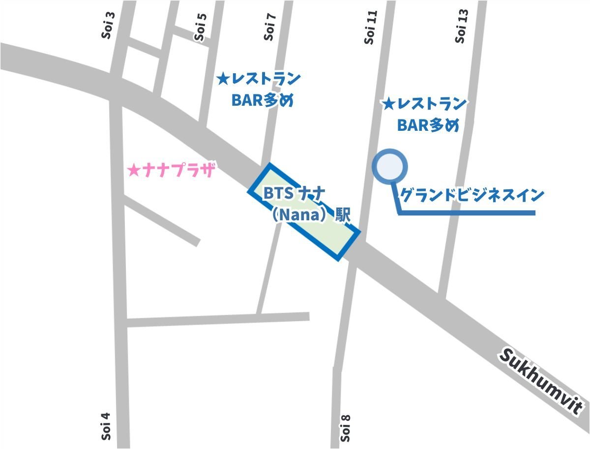 ナナ駅周辺