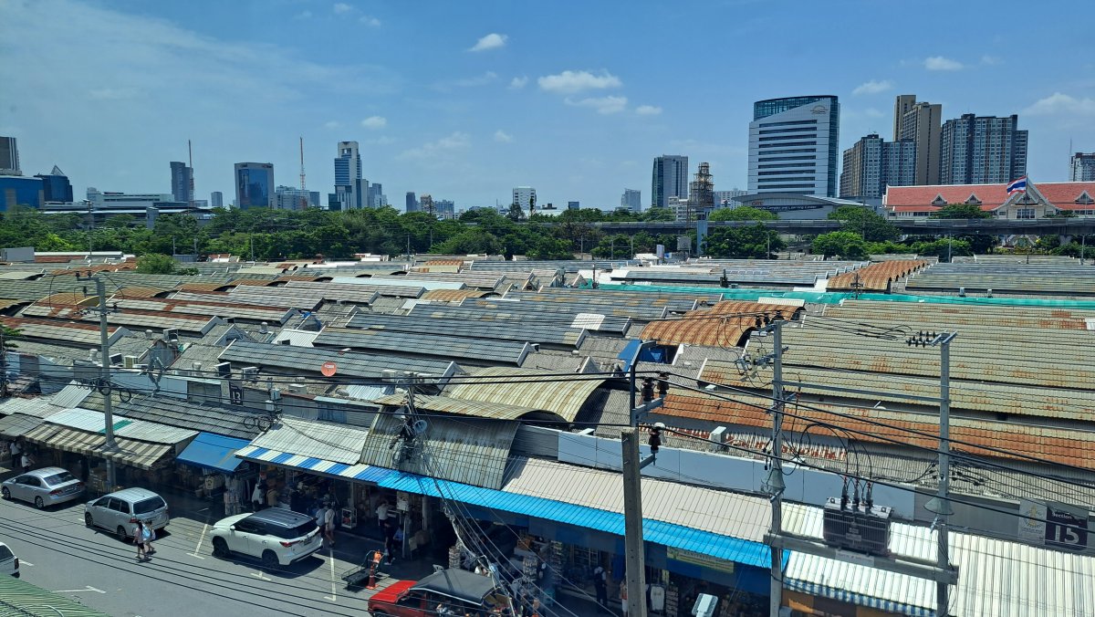 市場の全景・全景写真