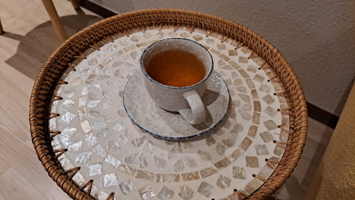 施術後のお茶